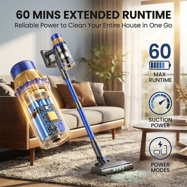 Sakerplus® Rechargeable Cordless Stick Vacuum Cleaner