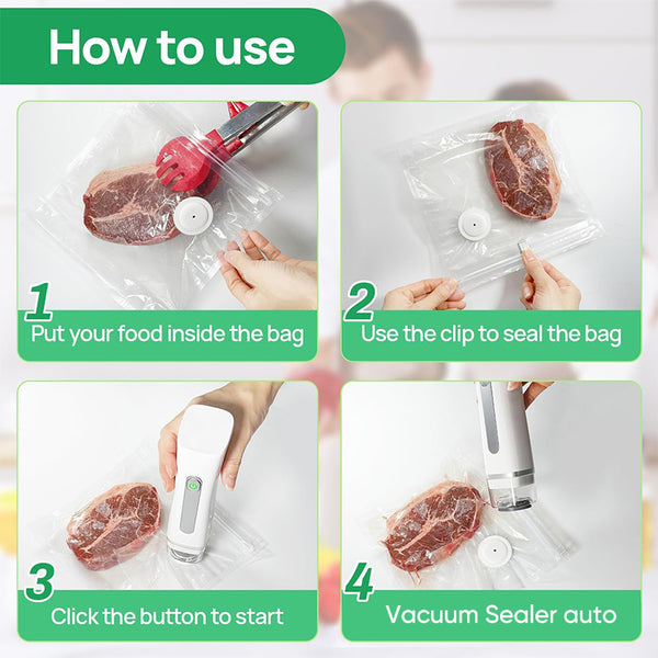 Selladora al vacío Sakerplus® con bolsas reutilizables