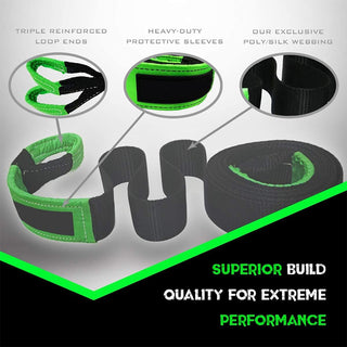 Sakerplus Heavy Duty Recovery Tow Strap