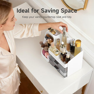Sakerplus® Elegant Vanity Makeup Storage Organizer Box