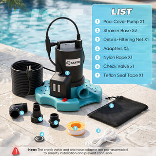 Sakerplus® 1/4 HP Pool Cover Pump