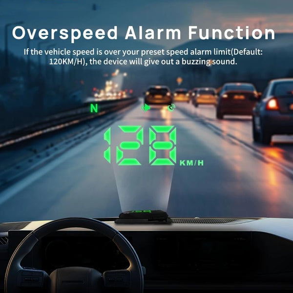 Sakerplus® - Velocímetro con pantalla de visualización frontal para automóvil