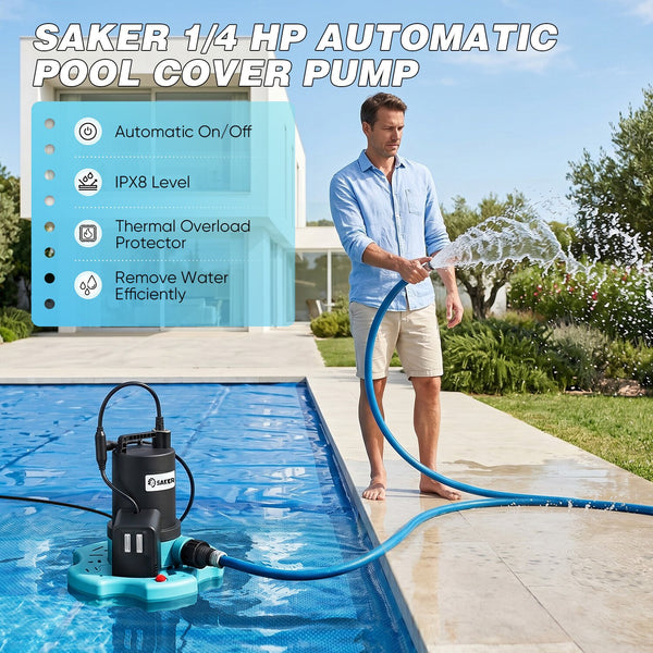 Sakerplus® 1/4 HP Pool Cover Pump