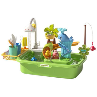 Fregadero de juego Sakerplus® con agua corriente