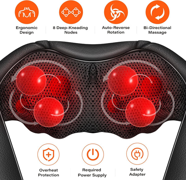 Sakerplus®  Deep Shiatsu Neck Heat Massager