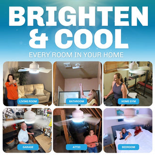 Sakerplus Ceiling Fan Light With Remote Control