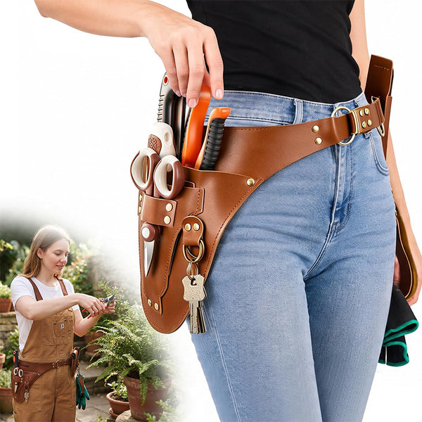 Saker® Leather Garden Tool Belt Holster