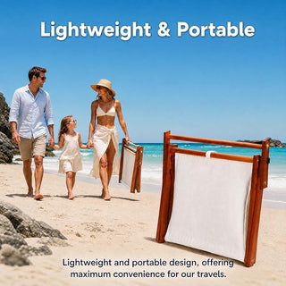 Sakerplus® Portable Wooden Beach Face Shade Pillow
