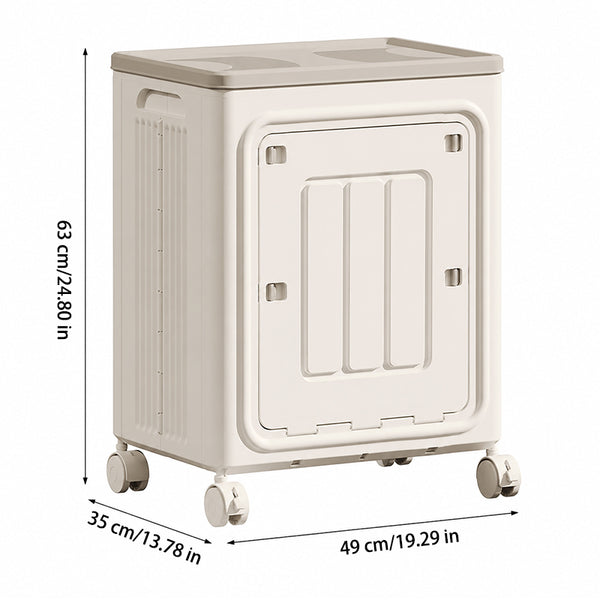 Sakerplus® Large Rolling Storage Box With Lid
