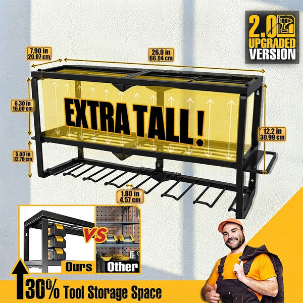 Sakerplus® Wall Mount Power Tool Organizer
