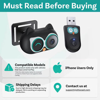 Sakerplus® 2-In-1 Baby Car Monitor