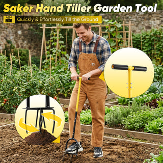 Sakerplus® Hand Tiller Garden Tool