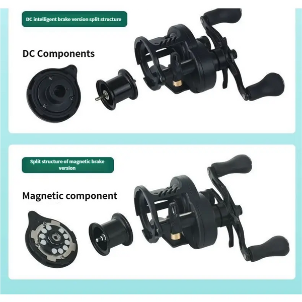 Sakerplus® Dark God DC Baitcasting Fishing Reel