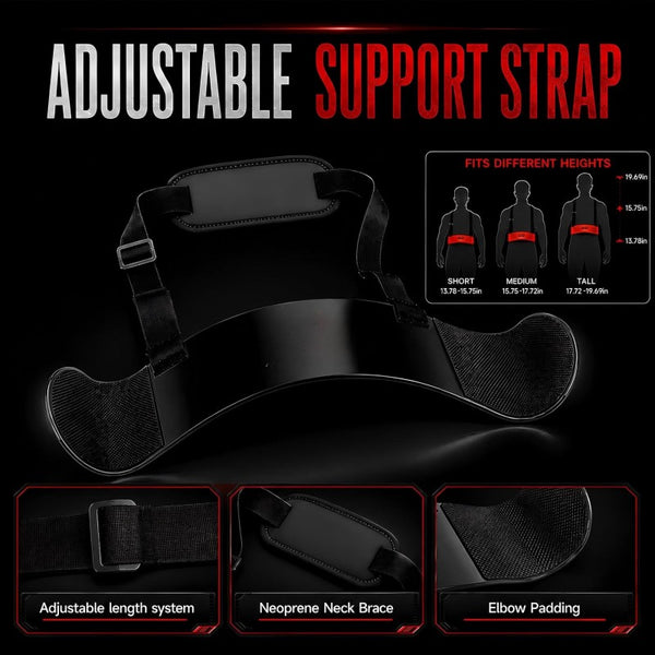 Sakerplus® Adjustable Aluminum Bicep Curl Isolation Trainer
