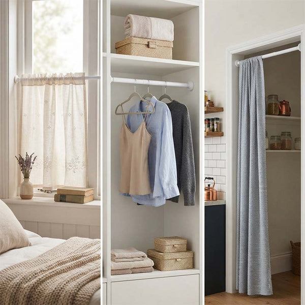 Sakerplus® Bedroom Lace Curtain With Adjustable Rod