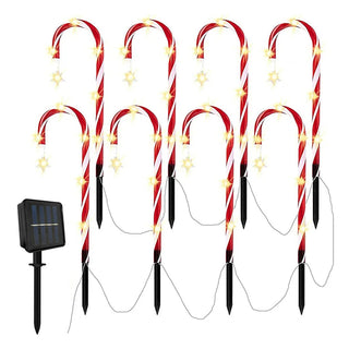 Sakerplus® Solar Candy Cane Christmas Lights