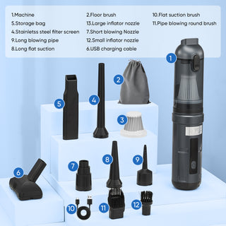 Sakerplus Slim Cordless Handheld Car Vacuum