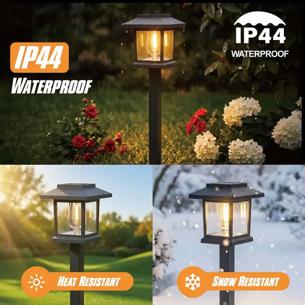 Sakerplus® Waterproof Auto On/Off Solar Pathway Lights