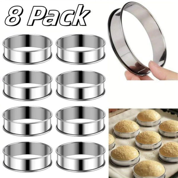 Sakerplus® English Muffin Crumpet Cookie Ring Set