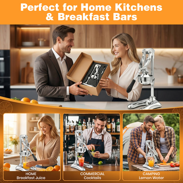Sakerplus® Hand Press Juicer with Suction Base