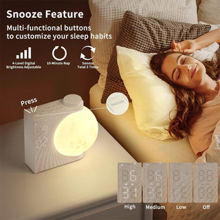 Sakerplus® Sunrise Alarm Clock Moon Lamp