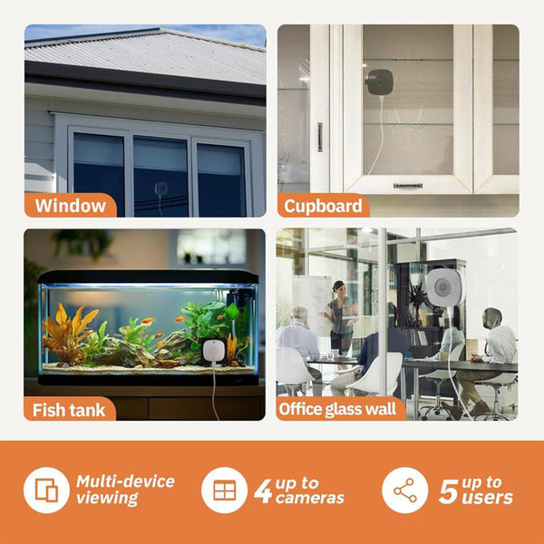 Cámara de seguridad para ventanas inteligente Sakerplus® 2K