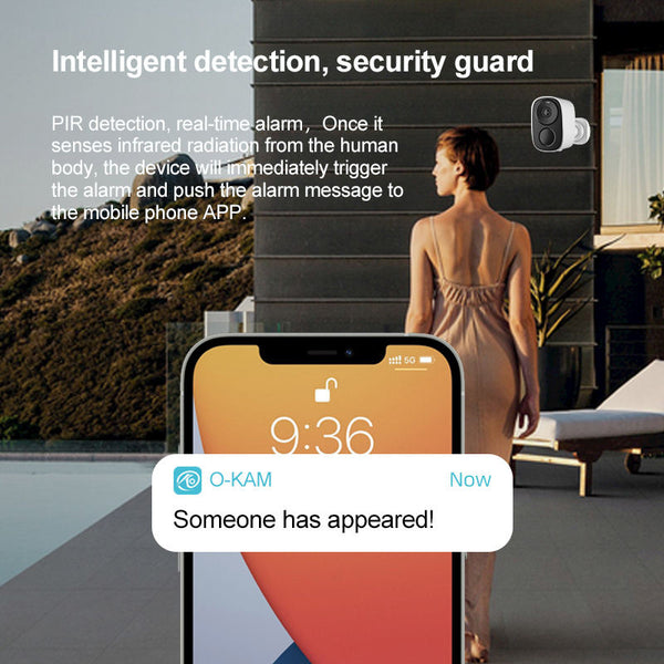 Sistema de cámara de seguridad inalámbrica magnética Sakerplus®