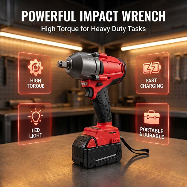 Sakerplus® Brushless Cordless High-Torque Impact Wrench