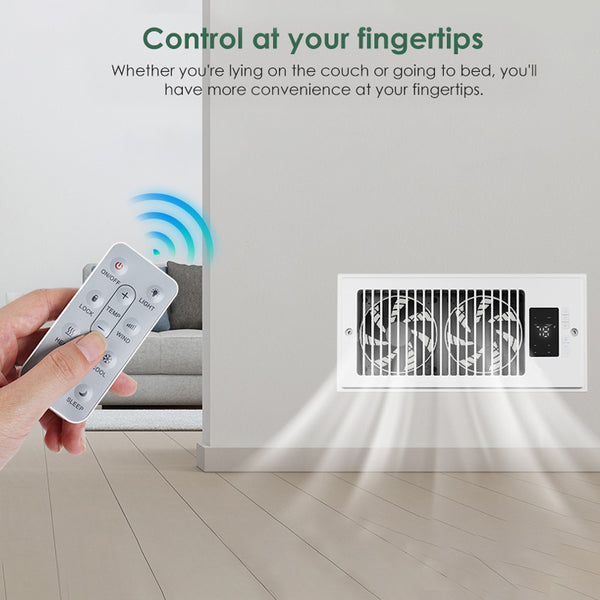 Sakerplus Quiet Register Booster Vent Fan