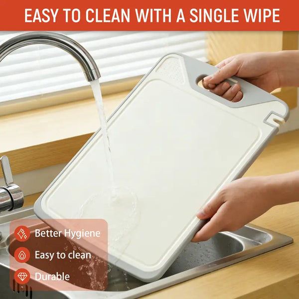 Sakerplus® Double Sided Stainless Steel Cutting Board