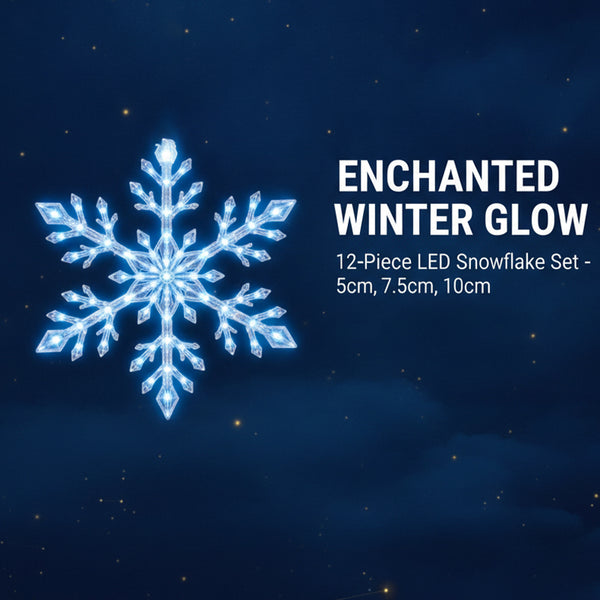 Sakerplus® LED Snowflake Wall Decoration Light Set