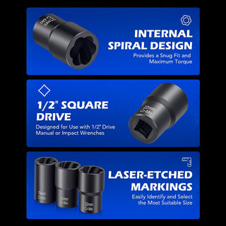 Sakerplus®  Lug Nut Remover For Damaged Bolts