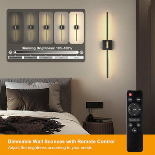 Sakerplus® Battery Operated Modern Wall Sconces