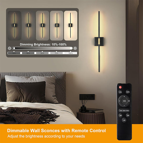 Sakerplus® Battery Operated Modern Wall Sconces