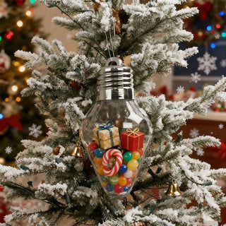 Sakerplus® Festive Fillable Light Bulb Ornament