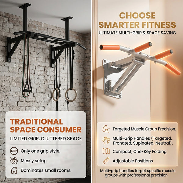 Sakerplus® Foldable Wall Mounted Pull Up Bar