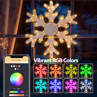 Sakerplus® Smart Led Snowflake Christmas Lights