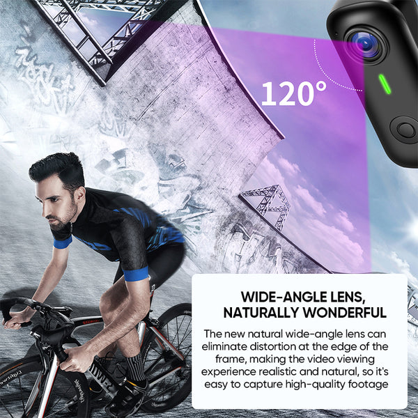 Cámara de acción deportiva magnética impermeable Sakerplus®