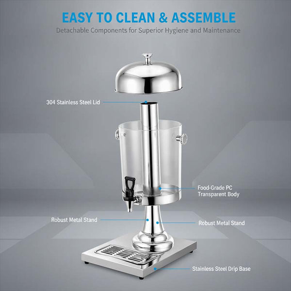 Sakerplus® Stainless Steel Cold Drink Dispenser