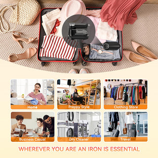 Sakerplus Portable digital display three-speed steam iron