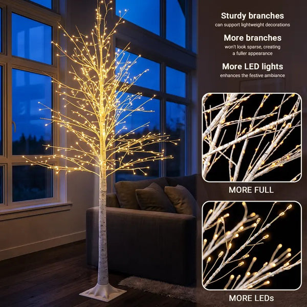 Sakerplus® Warm White LED Birch Tree Lights