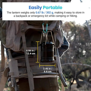 Sakerplus®  Portable Solar Rechargeable LED Lantern