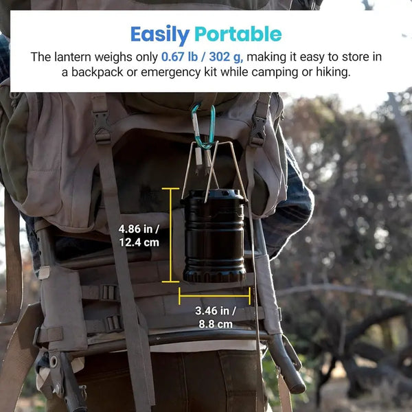 Sakerplus®  Portable Solar Rechargeable LED Lantern