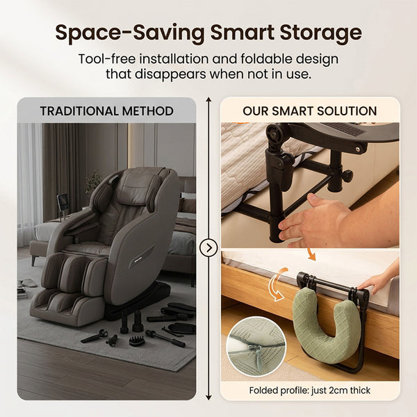Sakerplus® Adjustable Bed Massage Headrest