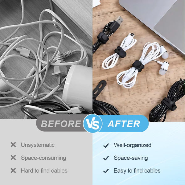 Organizador de cables de silicona Sakerplus®
