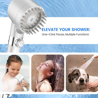 Sakerplus High Pressure Handheld Filtered Showerhead