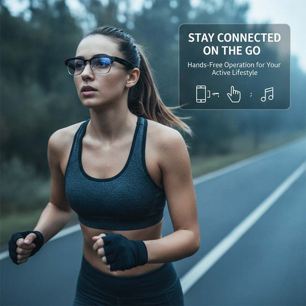 Sakerplus® AI Camera Glasses with Real-Time Translation