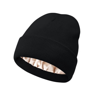 Sakerplus® Satin Lined Knit Beanie Hat