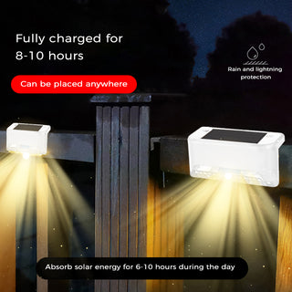 Luces solares para terraza SAKER® para exteriores, paquete de 4