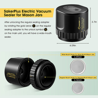 SAKER® Electric Vacuum Sealer For Mason Jars Christmas